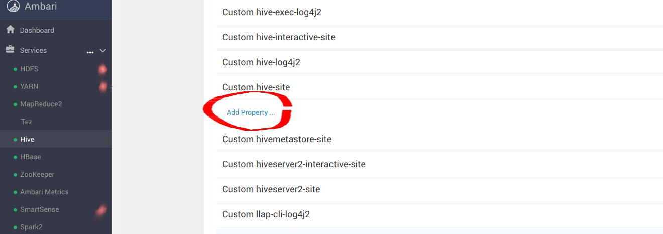hive advanced config hive-config
